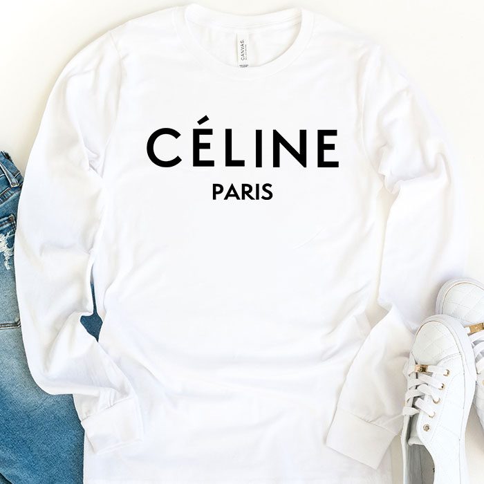Celine-Paris-Luxury-Kid-Tee-Unisex-Longsleeve-ShirtLTB0817-1