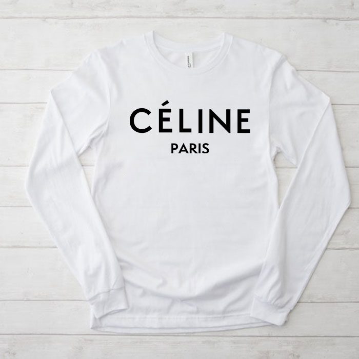 Celine-Paris-Luxury-Kid-Tee-Unisex-Longsleeve-ShirtLTB0817 Celine Paris Luxury Kid Tee Unisex Longsleeve ShirtLTB0817