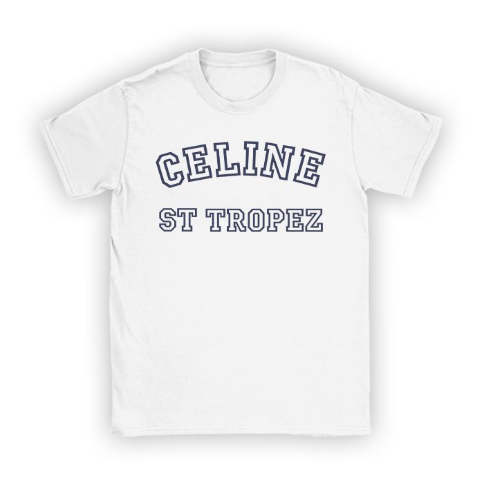 Celine-ST-Trope-70S-Kid-Tee-Unisex-T-Shirt-TTB1820 Celine ST Trope 70'S Kid Tee Unisex T-Shirt TTB1820