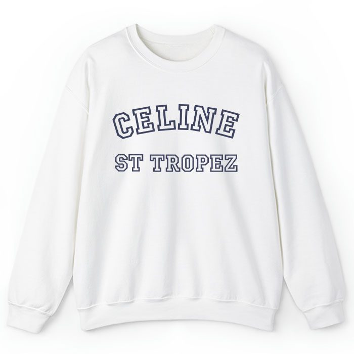 Celine-St-Trope-70S-Crewneck-Sweatshirt-CSTB0813 Celine St Trope 70'S Crewneck Sweatshirt CSTB0813