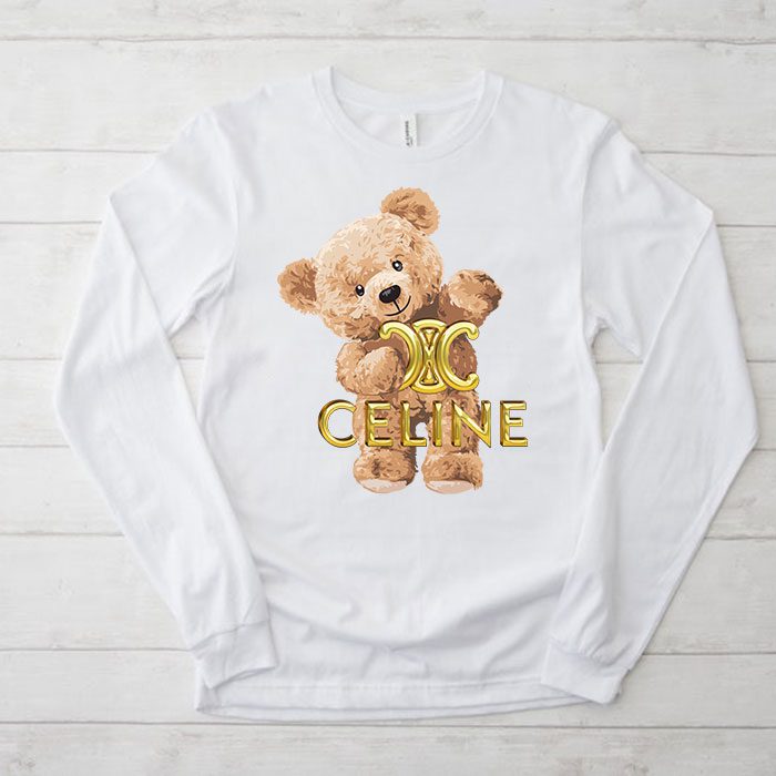 Celine-Teddy-Bear-Luxury-Kid-Tee-Unisex-Longsleeve-ShirtLTB0808-1