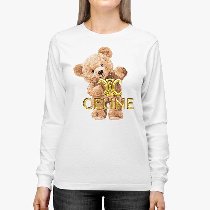 Celine-Teddy-Bear-Luxury-Kid-Tee-Unisex-Longsleeve-ShirtLTB0808-2