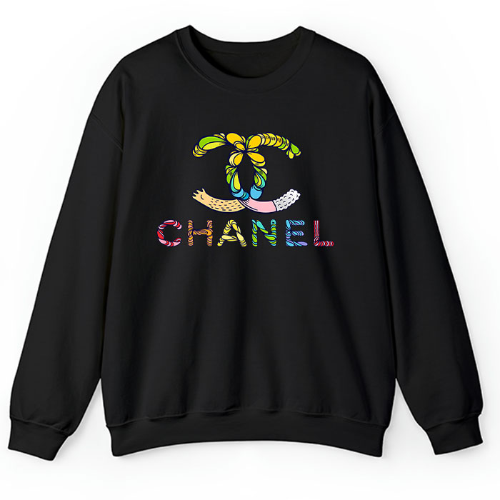 Chanel-Colorful-Logo-Crewneck-Sweatshirt-CSTB0228 Chanel Colorful Logo Crewneck Sweatshirt CSTB0228
