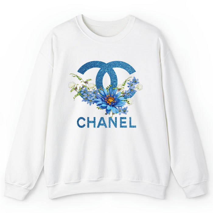 Chanel-Glitter-Flower-Logo-Crewneck-Sweatshirt-CSTB0232-1