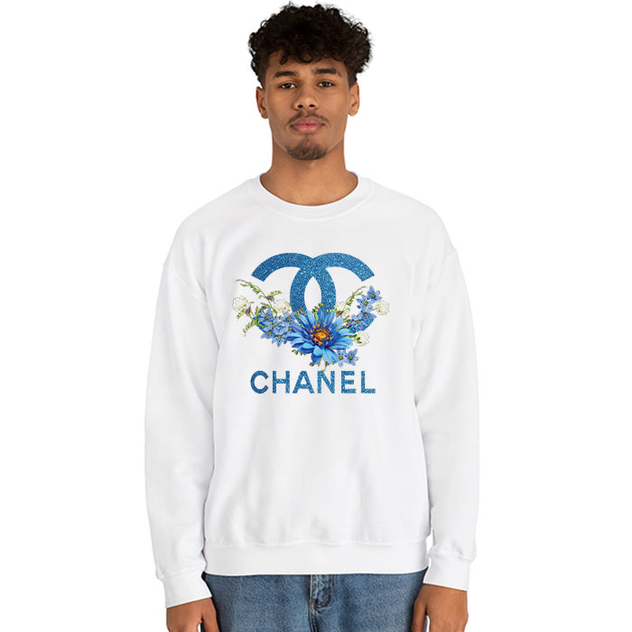 Chanel-Glitter-Flower-Logo-Crewneck-Sweatshirt-CSTB0232-2