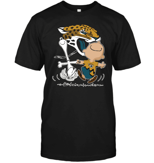Charlie-Brown-amp-Snoopy-Jacksonville-Jaguars-Unisex-T-Shirt-Kid-T-Shirt-LTS2671 Charlie Brown & Snoopy Jacksonville Jaguars Unisex T-Shirt Kid T-Shirt LTS2671