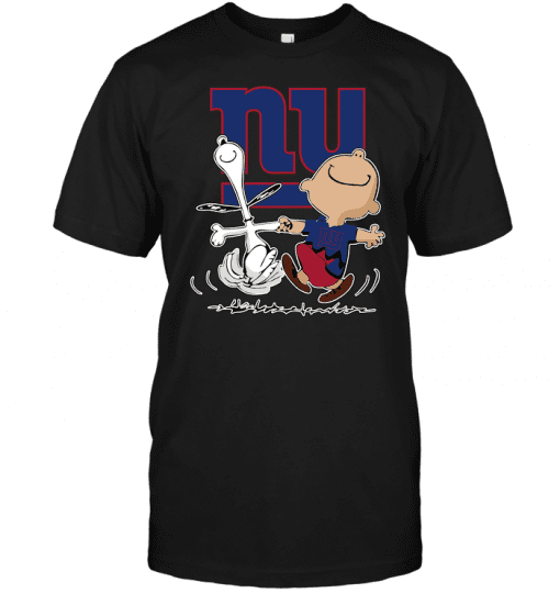 Charlie-Brown-amp-Snoopy-New-York-Giants-Unisex-T-Shirt-Kid-T-Shirt-LTS4788 Charlie Brown & Snoopy New York Giants Unisex T-Shirt Kid T-Shirt LTS4788