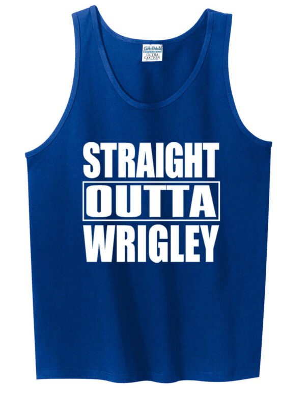 Chicago-Cubs-Wrigley-Straight-Outta-Wrigley-Unisex-Tank-Top Chicago Cubs Wrigley "Straight Outta Wrigley" Unisex Tank Top