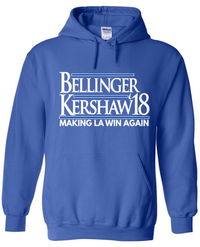 Clayton-Kershaw-Cody-Bellinger-Los-Angeles-Dodgers-18-Hoodie-Hooded-Sweatshirt Clayton Kershaw Cody Bellinger Los Angeles Dodgers "18" Hoodie Hooded Sweatshirt