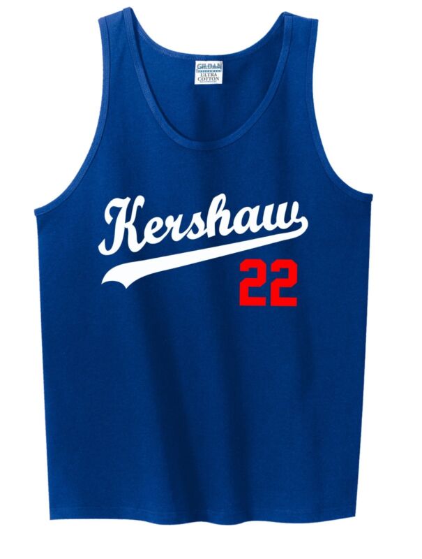 Clayton-Kershaw-Los-Angeles-Dodgers-Kershaw-Unisex-Tank-Top Clayton Kershaw Los Angeles Dodgers "Kershaw" Unisex Tank Top