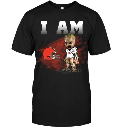 Cleveland-Browns-I-Am-Groot-Unisex-T-Shirt-Kid-T-Shirt-LTS1866 Cleveland Browns I Am Groot Unisex T-Shirt Kid T-Shirt LTS1866