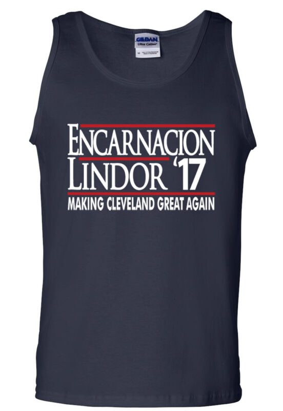Cleveland-Indians-Francisco-Lindor-Encarnacion-17-Unisex-Tank-Top Cleveland Indians Francisco Lindor "Encarnacion 17" Unisex Tank Top
