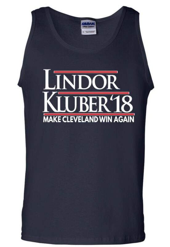 Corey-Kluber-Francisco-Lindor-Cleveland-Indians-18-Unisex-Tank-Top Corey Kluber Francisco Lindor Cleveland Indians "18" Unisex Tank Top