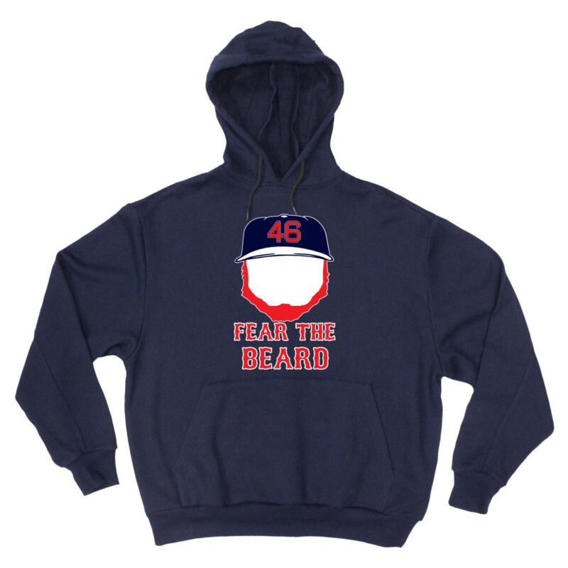 Craig-Kimbrel-Boston-Red-Sox-Fear-The-Beard-Hooded-Sweatshirt-Hoodie Craig Kimbrel Boston Red Sox "Fear The Beard" Hooded Sweatshirt Hoodie