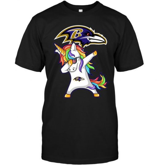 Dabbing-Hip-Hop-Unicorn-Dab-Baltimore-Ravens-Unisex-T-Shirt-Kid-T-Shirt-LTS024 Dabbing Hip Hop Unicorn Dab Baltimore Ravens Unisex T-Shirt Kid T-Shirt LTS024