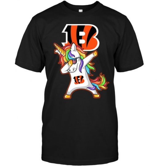 Dabbing-Hip-Hop-Unicorn-Dab-Cincinnati-Bengals-Unisex-T-Shirt-Kid-T-Shirt-LTS1613 Dabbing Hip Hop Unicorn Dab Cincinnati Bengals Unisex T-Shirt Kid T-Shirt LTS1613