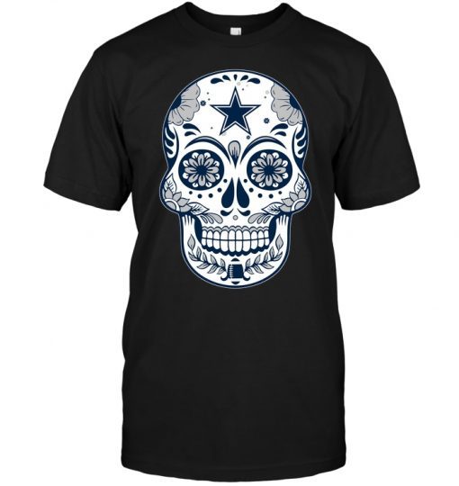 Dallas-Cowboys-Sugar-Skull-Unisex-T-Shirt-Kid-T-Shirt-LTS2144 Dallas Cowboys Sugar Skull Unisex T-Shirt Kid T-Shirt LTS2144