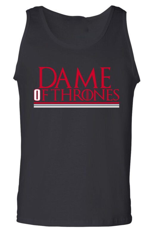 Damian-Lillard-Portland-Trail-Blazers-Dame-Of-Thrones-Game-Unisex-Tank-Top Damian Lillard Portland Trail Blazers "Dame Of Thrones" Game Unisex Tank Top