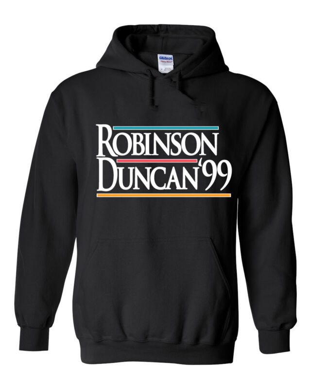 David-Robinson-Tim-Duncan-San-Antonio-Spurs-99-Hoodie-Hooded-Sweatshirt David Robinson Tim Duncan San Antonio Spurs "99" Hoodie Hooded Sweatshirt