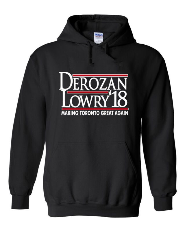 Demar-Derozan-Kyle-Lowry-Toronto-Raptors-Derozan-Lowry-18-Unisex-Hoodie-Hooded-Sweatshirt Demar Derozan Kyle Lowry Toronto Raptors "Derozan Lowry 18" Unisex Hoodie Hooded Sweatshirt