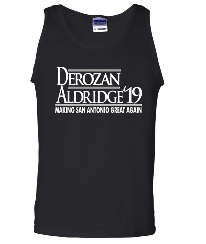 Demarcus-Aldridge-Demar-Derozan-San-Antonio-Spurs-19-Unisex-Tank-Top Demarcus Aldridge Demar Derozan San Antonio Spurs "19" Unisex Tank Top