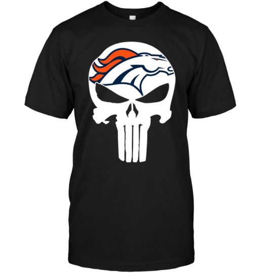 Denver-Broncos-Punisher-Unisex-T-Shirt-Kid-T-Shirt-LTS1038 Denver Broncos Punisher Unisex T-Shirt Kid T-Shirt LTS1038