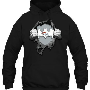 Denver Broncos Ripping Tearing Through Logo Batman Unisex T-Shirt Kid T-Shirt LTS1039