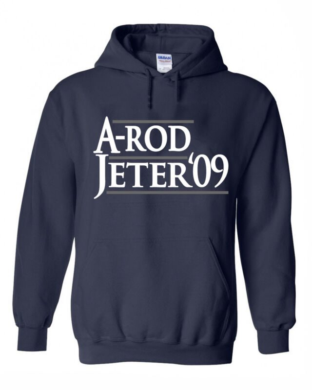 Derek-Jeter-Alex-Rodriguez-New-York-Yankees-A-Rod-09-Hooded-Sweatshirt-Unisex-Hoodie Derek Jeter Alex Rodriguez New York Yankees "A-Rod 09'" Hooded Sweatshirt Unisex Hoodie