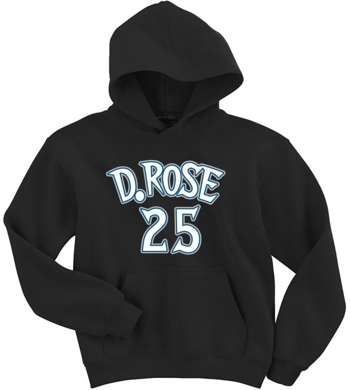 Derrick-Rose-Minnesota-Timberwolves-D-Rose-Logo-Hooded-Sweatshirt-Unisex-Hoodie Derrick Rose Minnesota Timberwolves "D Rose Logo" Hooded Sweatshirt Unisex Hoodie