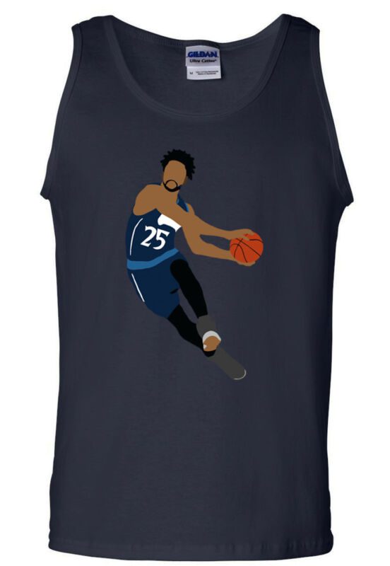 Derrick-Rose-Minnesota-Timberwolves-Pic-Unisex-Tank-Top Derrick Rose Minnesota Timberwolves "Pic" Unisex Tank Top