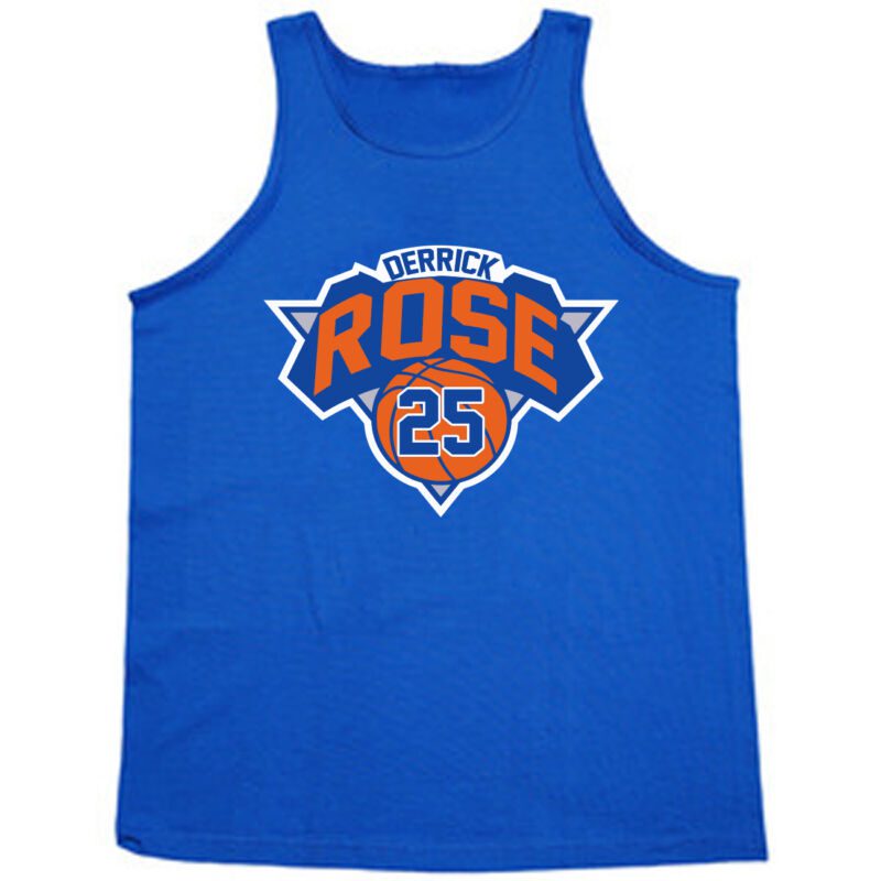Derrick-Rose-New-York-Knicks-Logo-Unisex-Tank-Top Derrick Rose New York Knicks "Logo" Unisex Tank Top