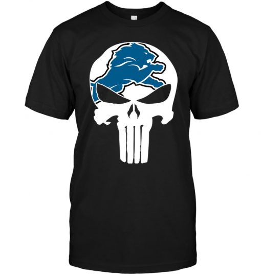Detroit-Lions-Punisher-Unisex-T-Shirt-Kid-T-Shirt-LTS3479 Detroit Lions Punisher Unisex T-Shirt Kid T-Shirt LTS3479