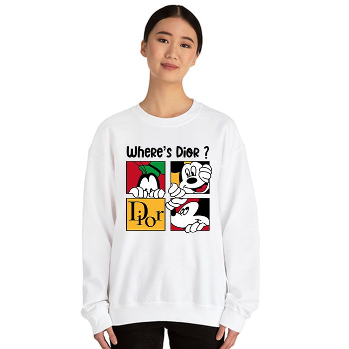 Dior-Logo-Luxury-Mickey-Pluto-Crewneck-Sweatshirt-CSTB0614-1