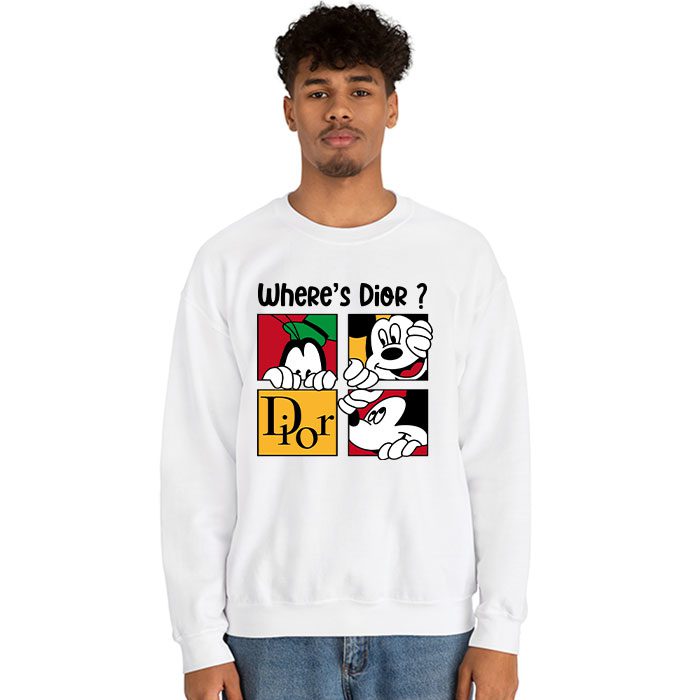 Dior-Logo-Luxury-Mickey-Pluto-Crewneck-Sweatshirt-CSTB0614-2