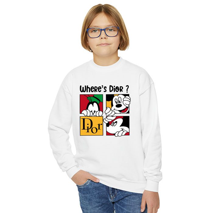 Dior-Logo-Luxury-Mickey-Pluto-Crewneck-Sweatshirt-CSTB0614-3