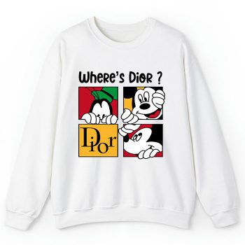 Dior Logo Luxury Mickey Pluto Crewneck Sweatshirt CSTB0614