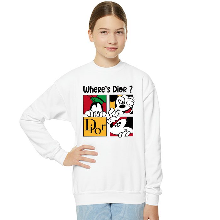 Dior-Logo-Luxury-Mickey-Pluto-Crewneck-Sweatshirt-CSTB0614-4