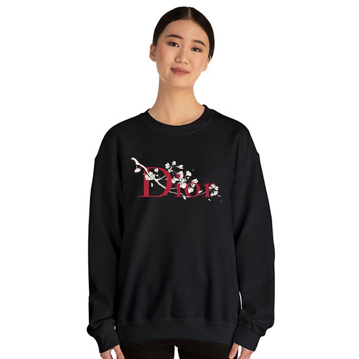 Dior-Logo-Luxury-Sakura-Flower-Crewneck-Sweatshirt-CSTB0606-2
