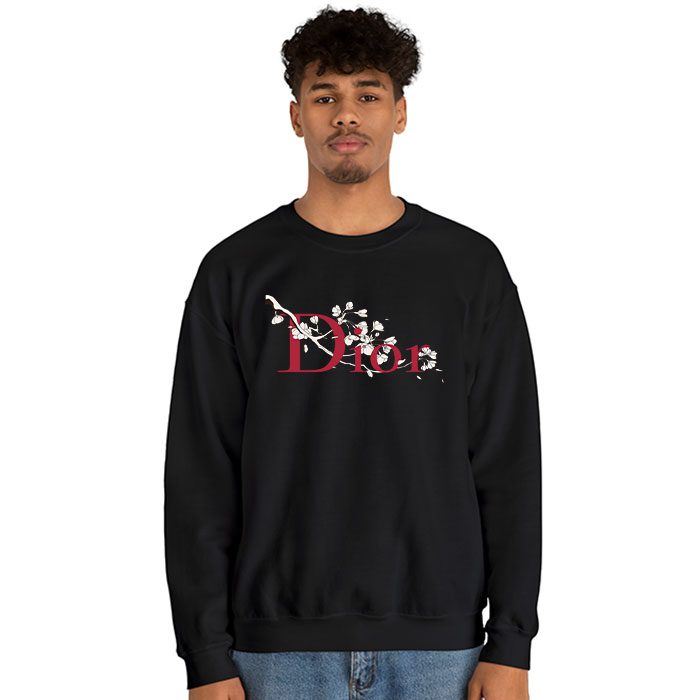 Dior-Logo-Luxury-Sakura-Flower-Crewneck-Sweatshirt-CSTB0606-3