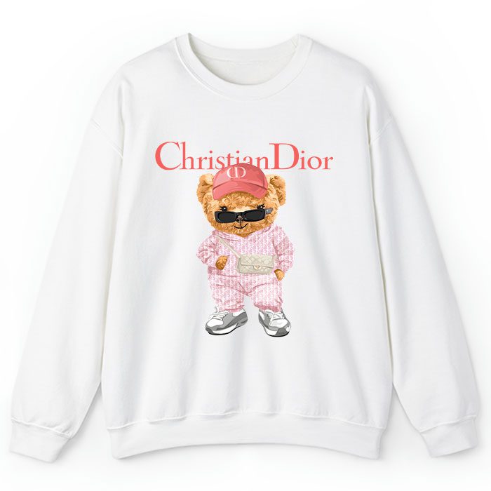 Dior-Logo-Luxury-Teddy-Bear-Crewneck-Sweatshirt-CSTB0611-1