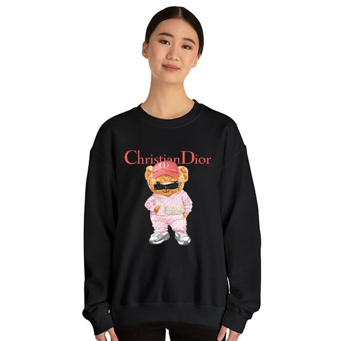 Dior-Logo-Luxury-Teddy-Bear-Crewneck-Sweatshirt-CSTB0611-4