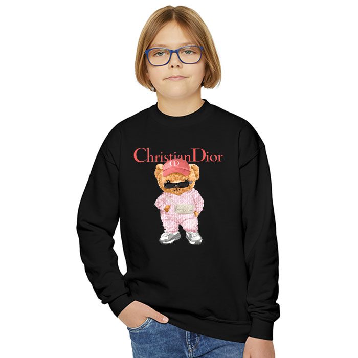 Dior-Logo-Luxury-Teddy-Bear-Crewneck-Sweatshirt-CSTB0611-5