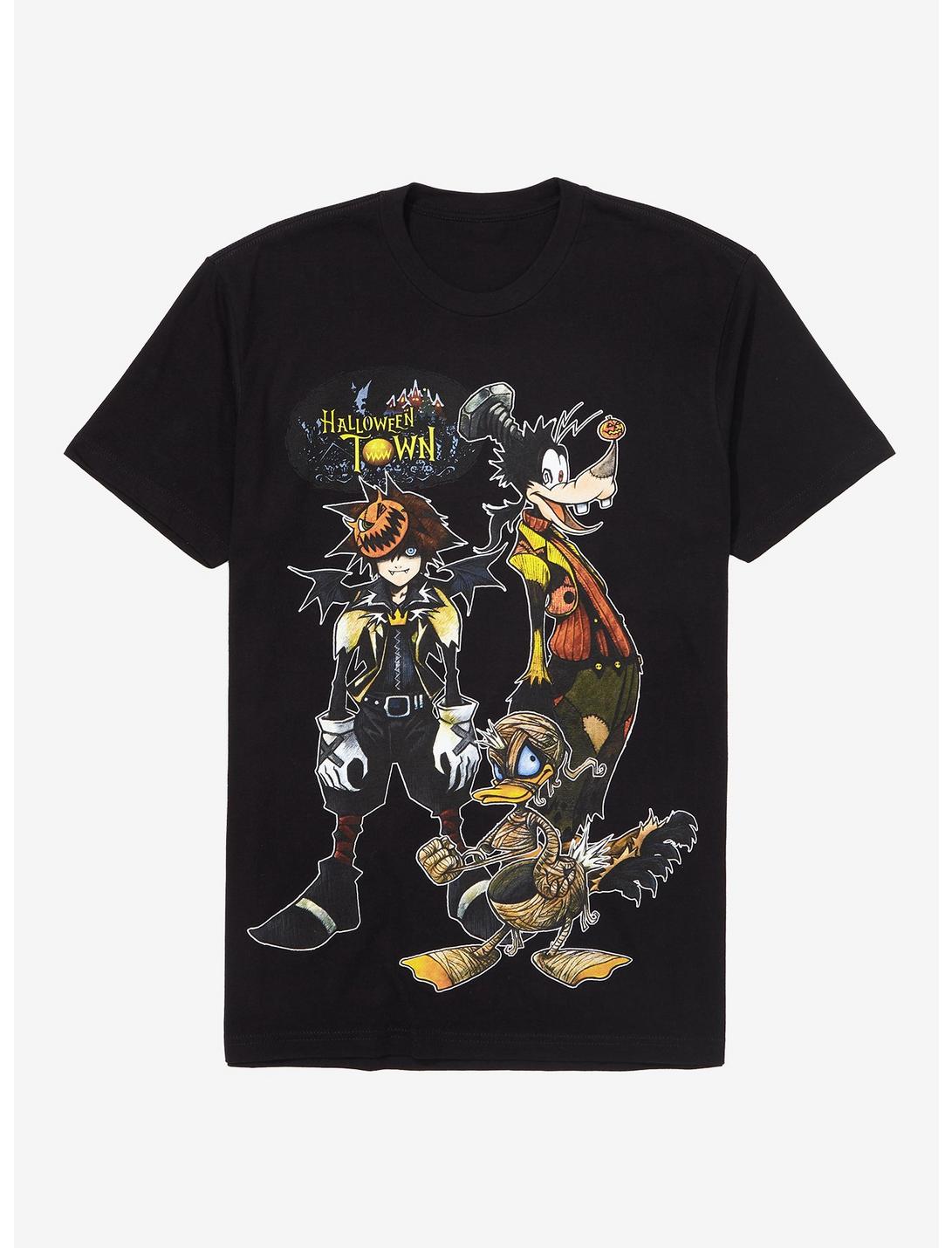 Disney-Kingdom-Hearts-Halloween-Town-Boyfriend-Fit-Girls-T-Shirt-Women-Lady-T-Shirt-HTS4742 Disney Kingdom Hearts Halloween Town Boyfriend Fit Girls T-Shirt Women Lady T-Shirt HTS4742
