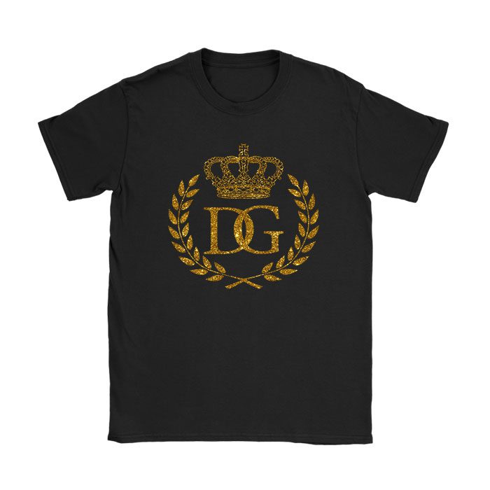 Dolce-Gabbana-Crown-Gold-Luxury-Kid-Tee-Unisex-T-Shirt-TTB1886 Dolce & Gabbana Crown Gold Luxury Kid Tee Unisex T-Shirt TTB1886