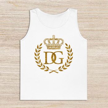 Dolce & Gabbana Crown Gold Luxury Unisex Tank Top TTTB1001