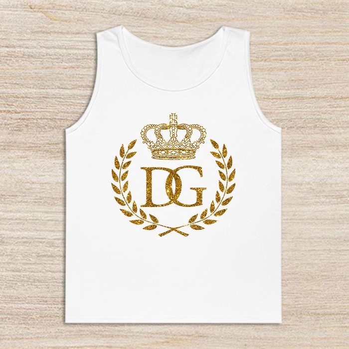 Dolce-Gabbana-Crown-Gold-Luxury-Unisex-Tank-Top-TTTB1001 Dolce & Gabbana Crown Gold Luxury Unisex Tank Top TTTB1001