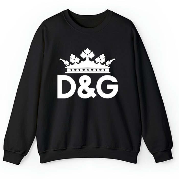 Dolce-Gabbana-King-Logo-Luxury-Crewneck-Sweatshirt-CSTB0842 Dolce & Gabbana King Logo Luxury Crewneck Sweatshirt CSTB0842