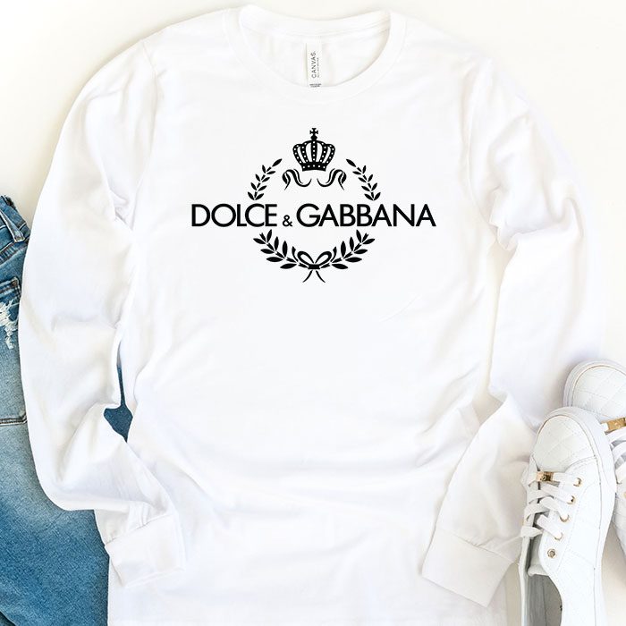 Dolce-Gabbana-King-Logo-Luxury-Kid-Tee-Unisex-Longsleeve-ShirtLTB0822-1