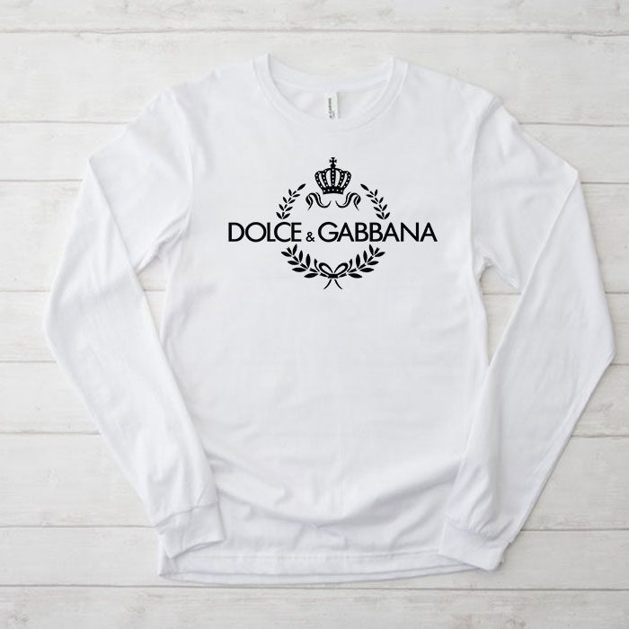 Dolce-Gabbana-King-Logo-Luxury-Kid-Tee-Unisex-Longsleeve-ShirtLTB0822 Dolce & Gabbana King Logo Luxury Kid Tee Unisex Longsleeve ShirtLTB0822
