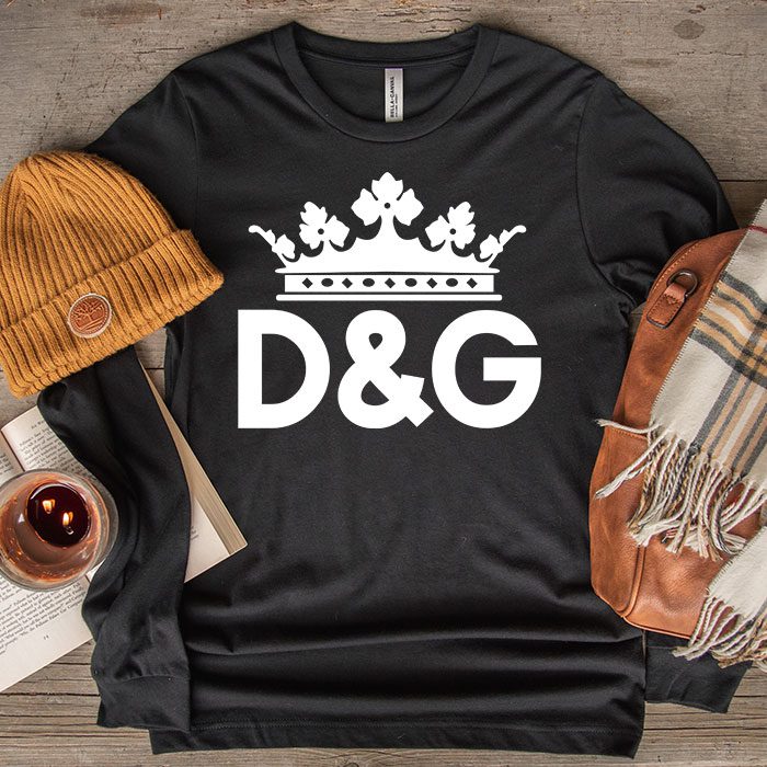 Dolce-Gabbana-King-Logo-Luxury-Kid-Tee-Unisex-Longsleeve-ShirtLTB0823-1